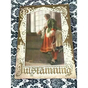 RARE Swedish Art Large Handmade Book 1922 Antique Artwork Reprints Cover